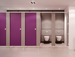 hpl 12mm board toilet cubicles in faridabad